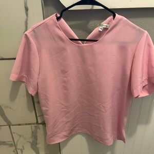 Pink women’s petite dress shirt